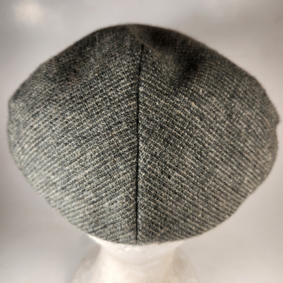 BEACON HILL Driving Flat Cap Hat Men's Large Gray Wool Newsboy Dadcore Vintage - Picture 8 of 9